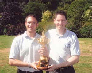 Neil and Brad with Ryder Cup